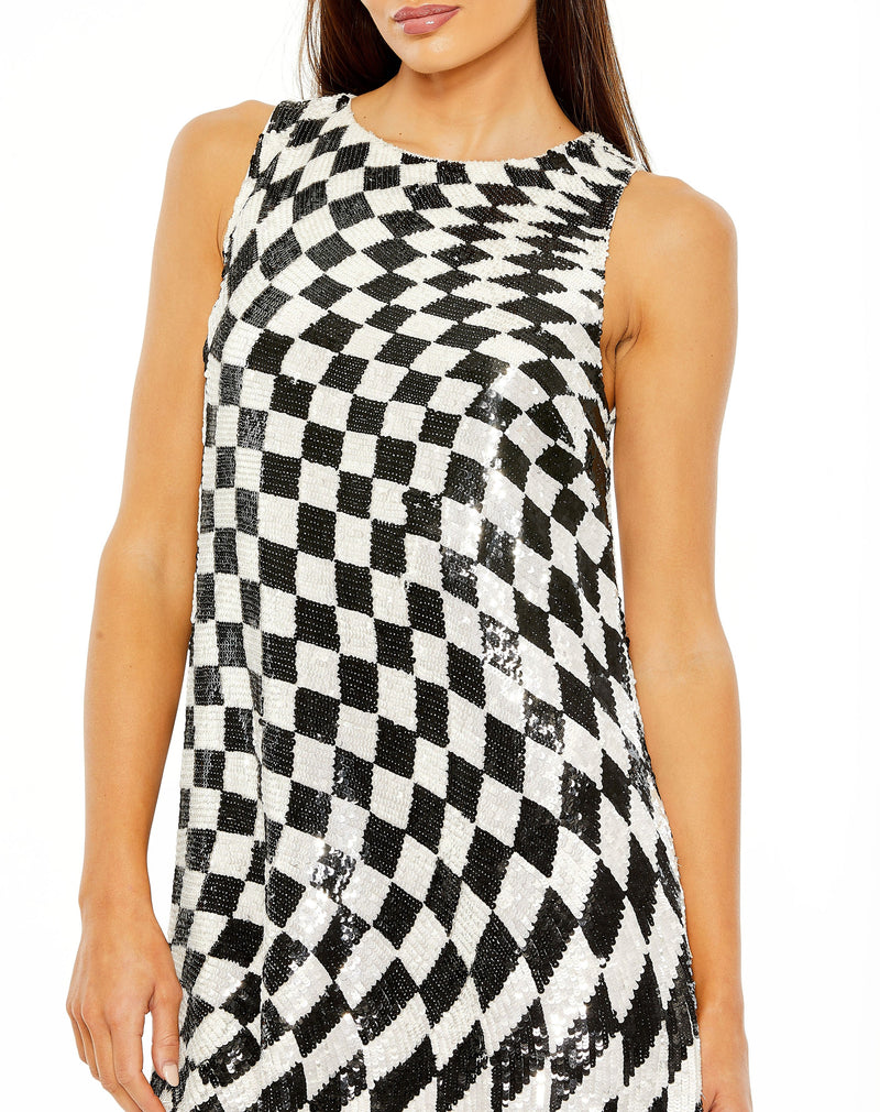 Mac Duggal 10027-BlackWhite-CL