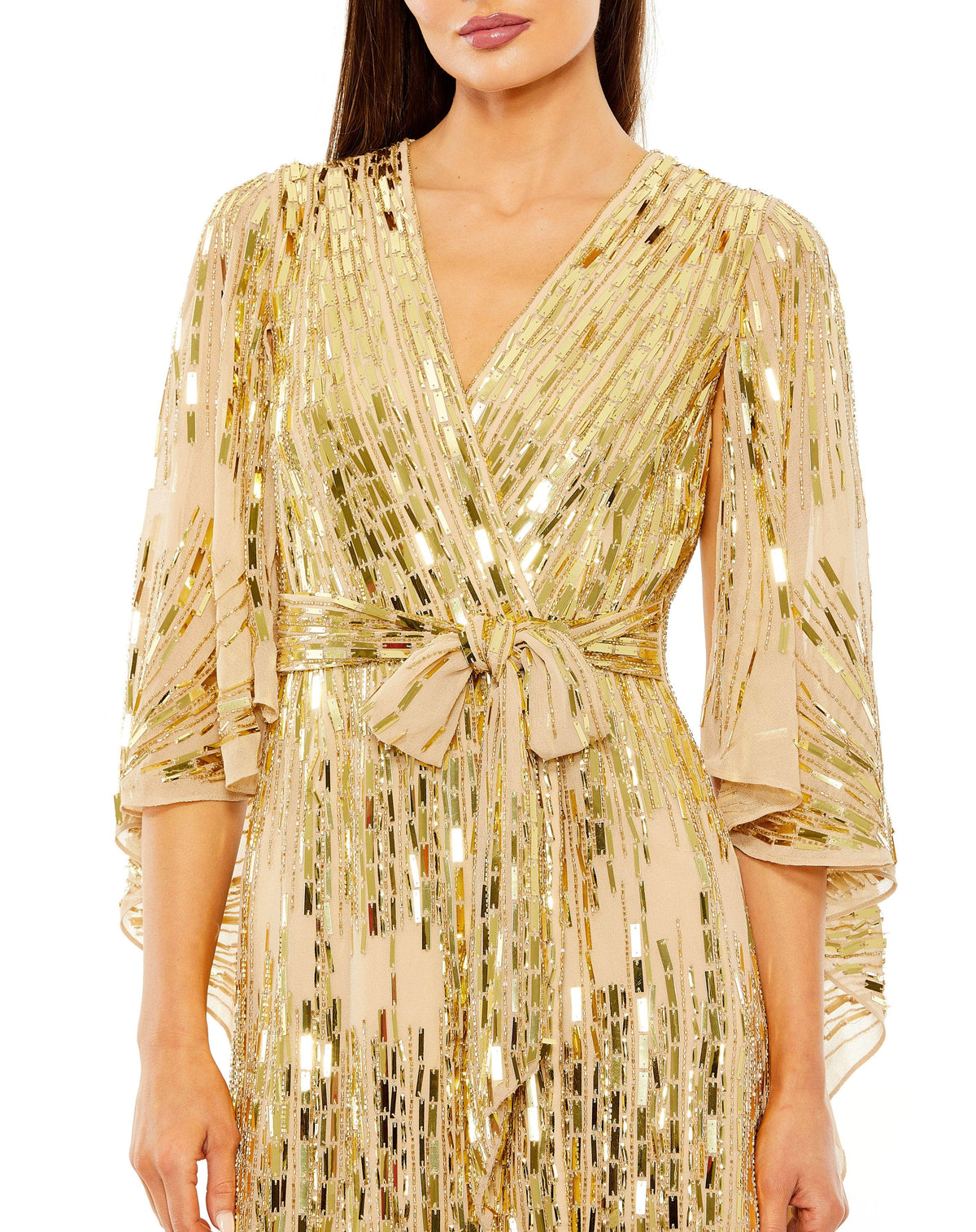 Mac Duggal 10036-NudeGold-CL