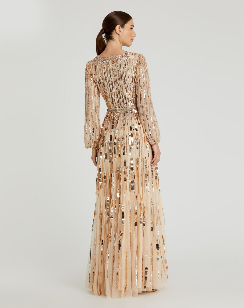 Mac Duggal 10059-Bisque-BK