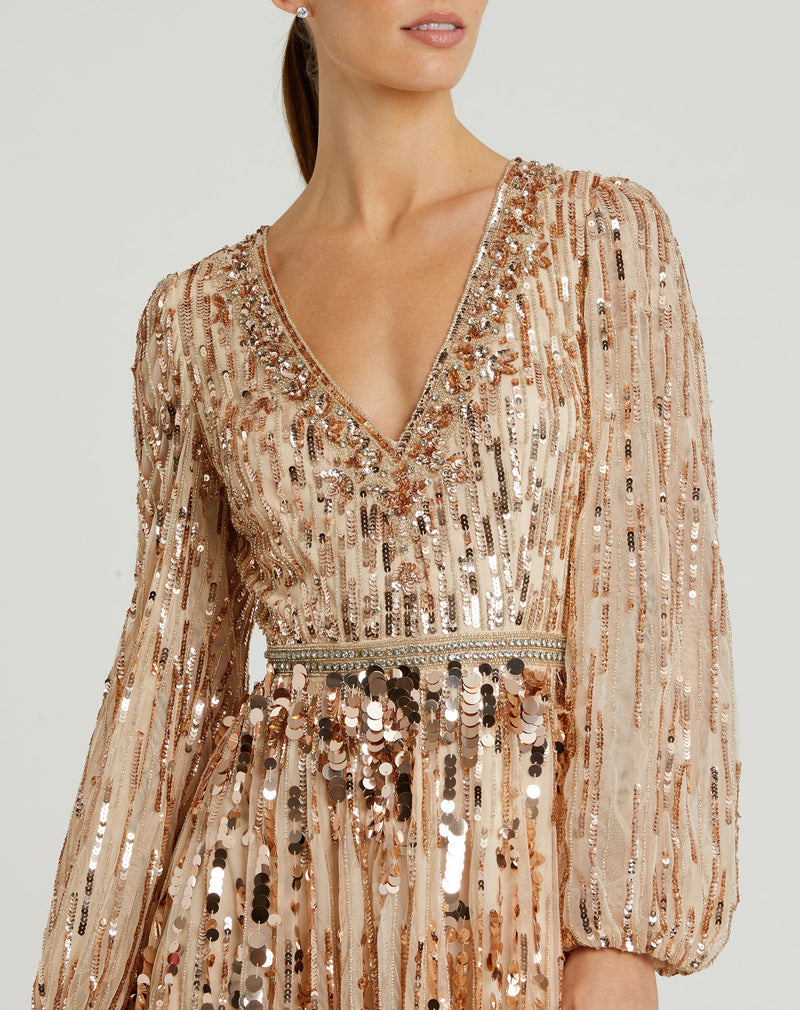 Mac Duggal 10059-Bisque-CL
