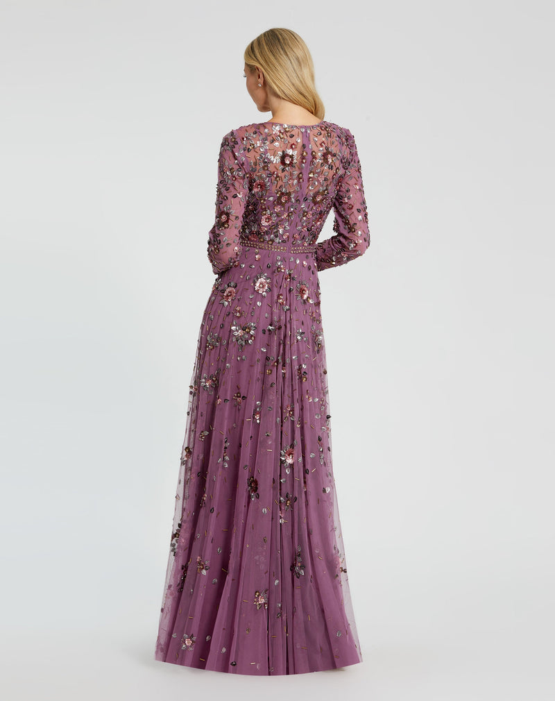 Mac Duggal 10063-Raspberry-BK