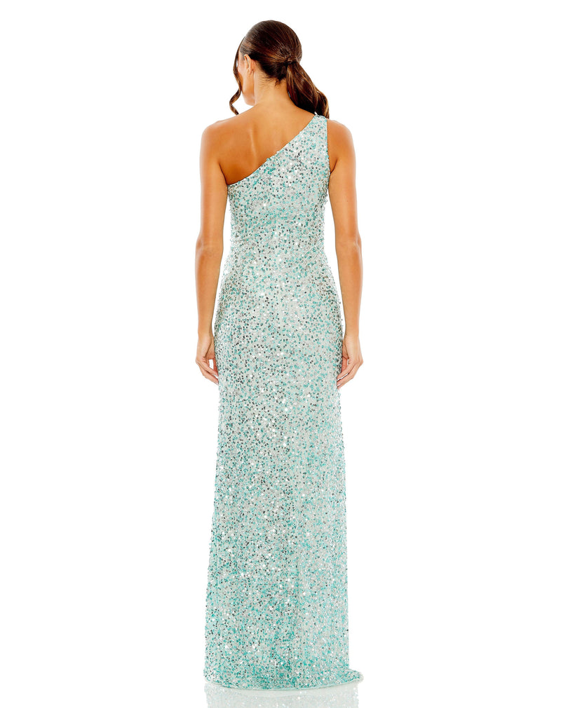 Mac Duggal 10729-Aqua-BK