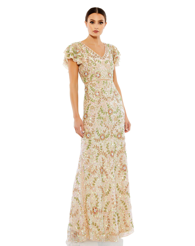 Mac Duggal 10772-NudeMulti-AB