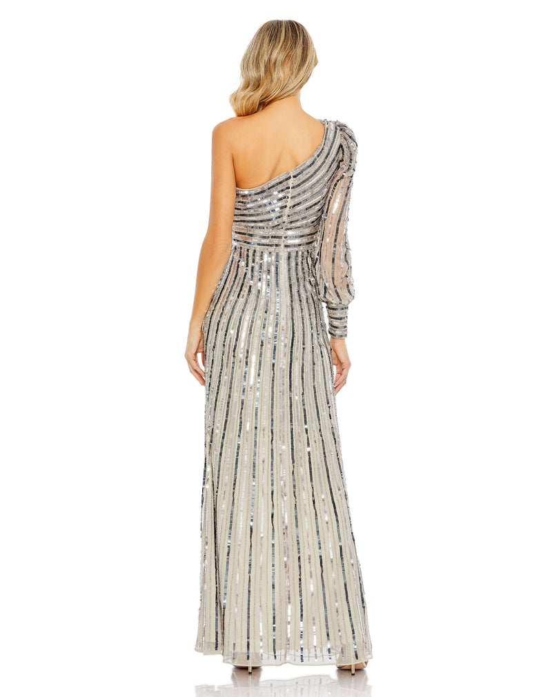 Mac Duggal 10793-Platinum-BK