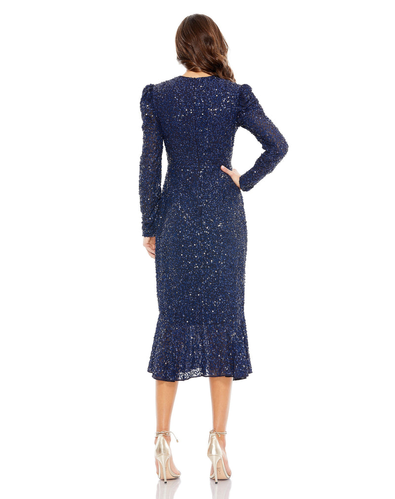 Mac Duggal 10865-Navy-BK