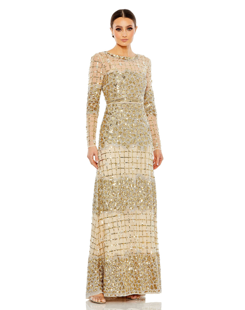 Mac Duggal 10951-Gold-AB