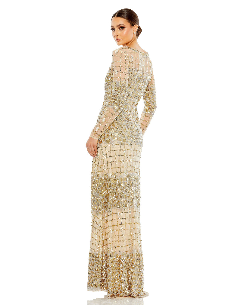 Mac Duggal 10951-Gold-BK