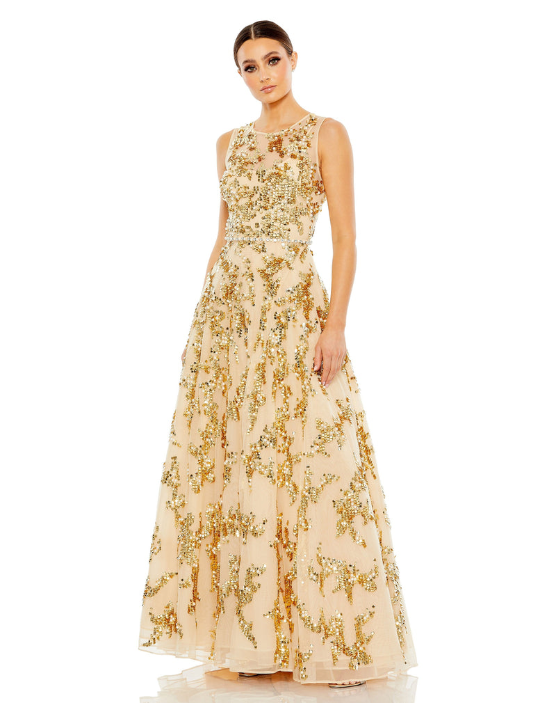 Mac Duggal 10953-Nude-AB