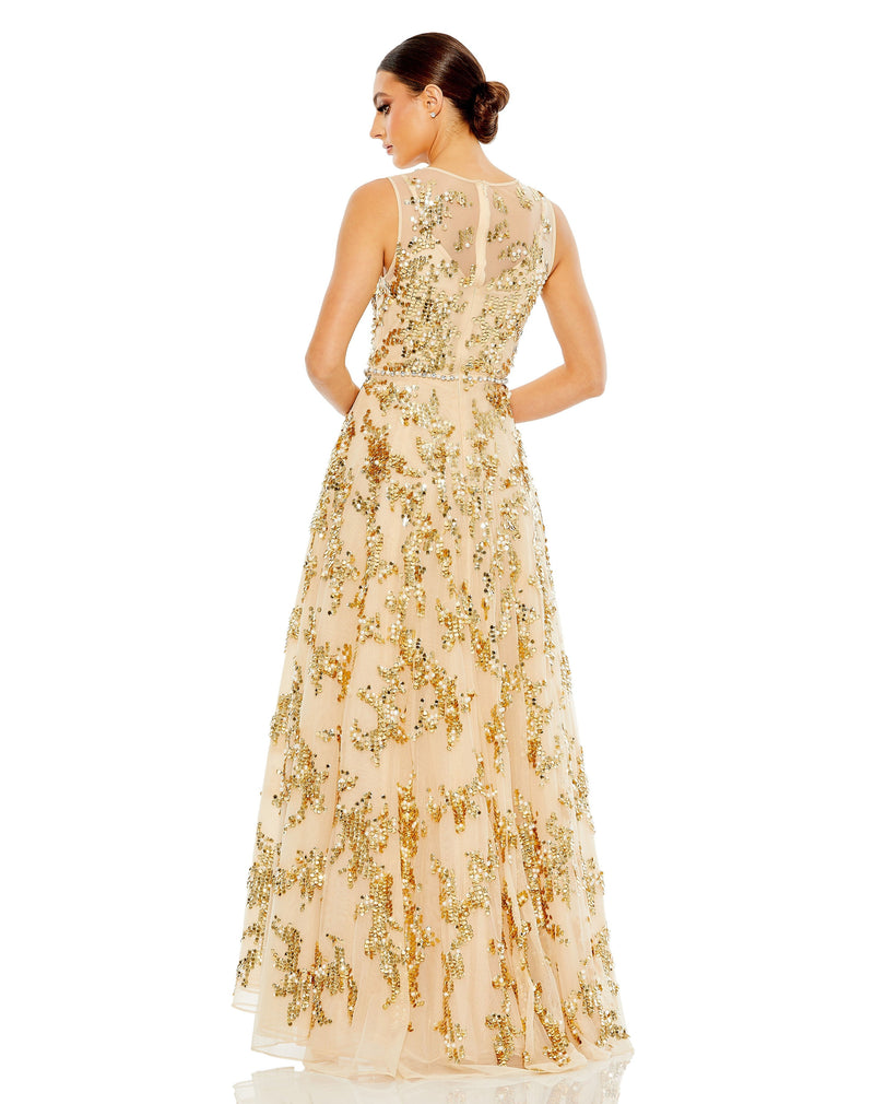 Mac Duggal 10953-Nude-BK