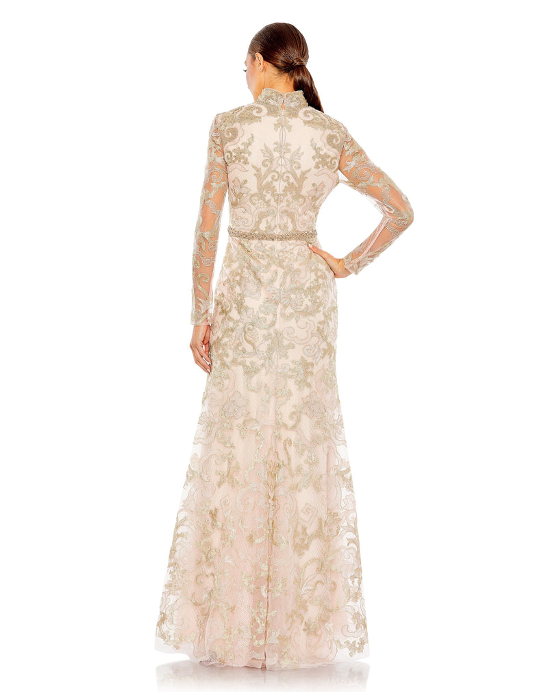 Mac Duggal 11165-Blush-BK