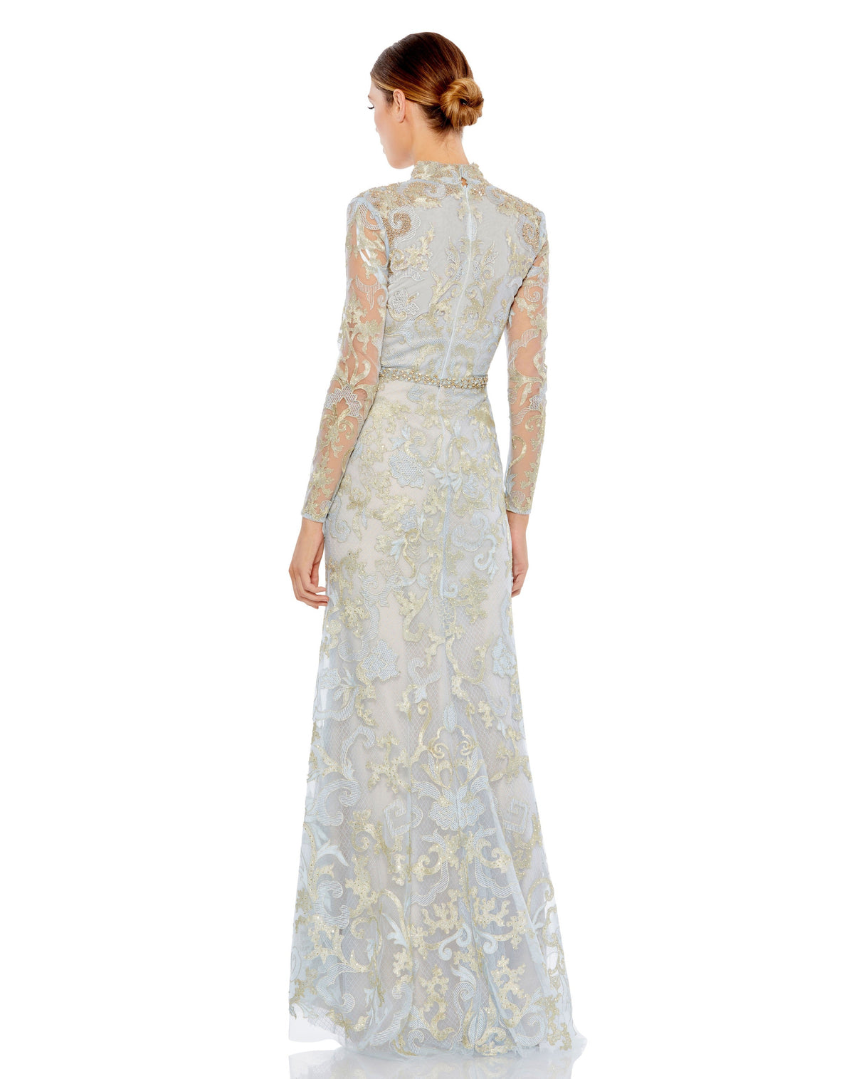 Mac Duggal 11165-PowderBlue-BK