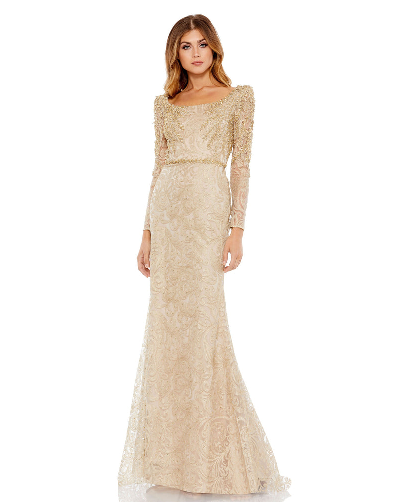 Mac Duggal 11187-LightGold-AB