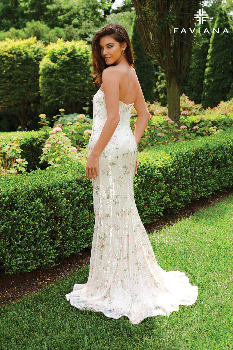 Faviana 11222_IVORY_FLORAL_BACK