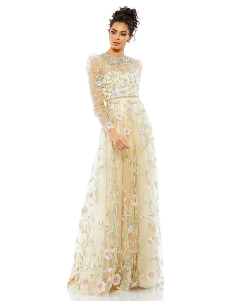 Mac Duggal 11226-Nude-AB