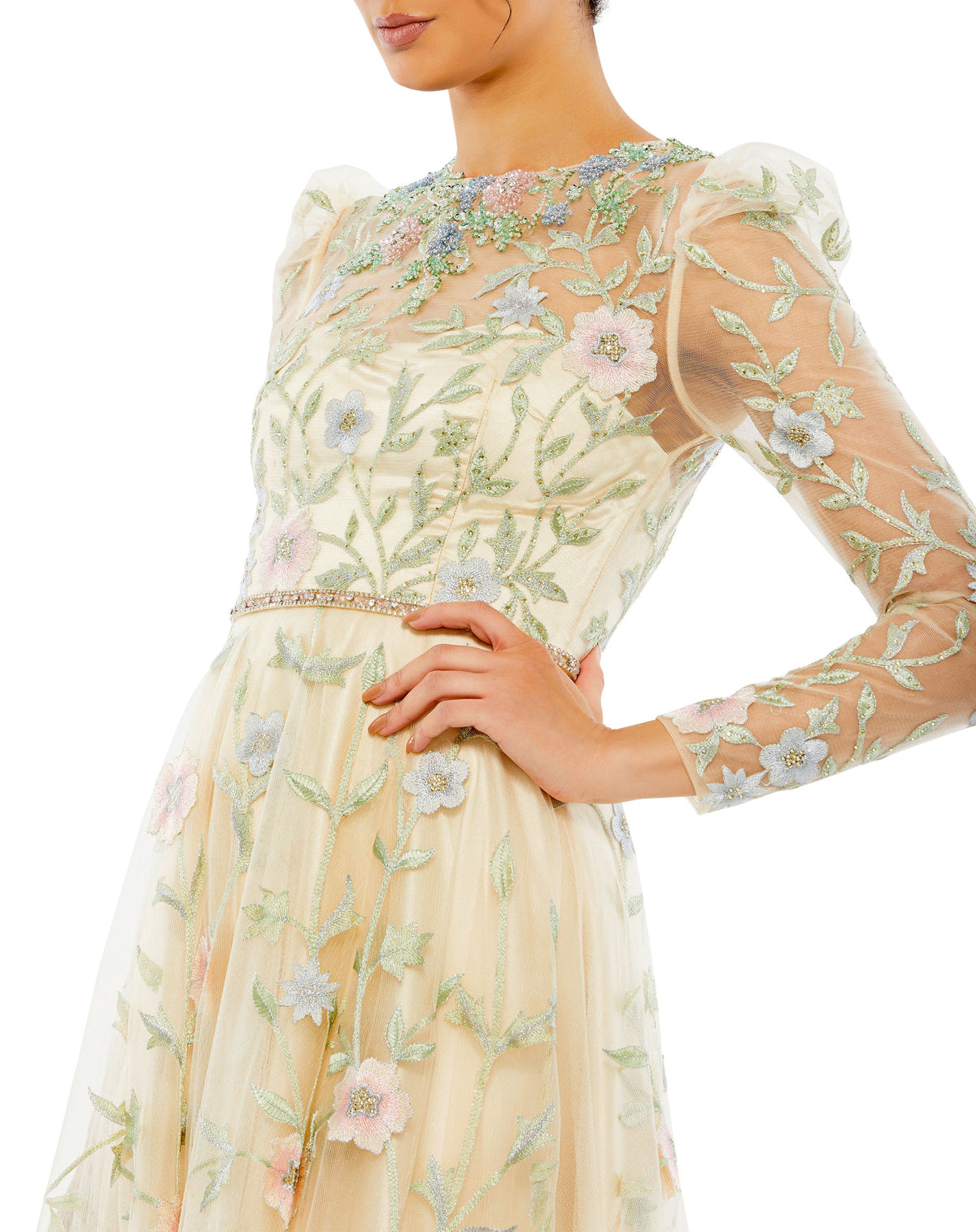 Mac Duggal 11226-Nude-CL