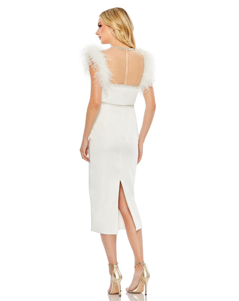 Mac Duggal 11438-White-BK
