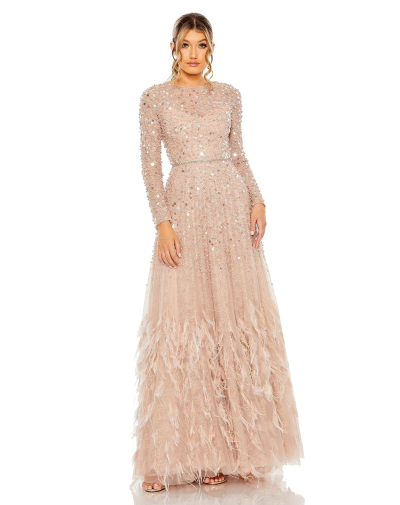 Mac Duggal 11782-DustyRose-AB