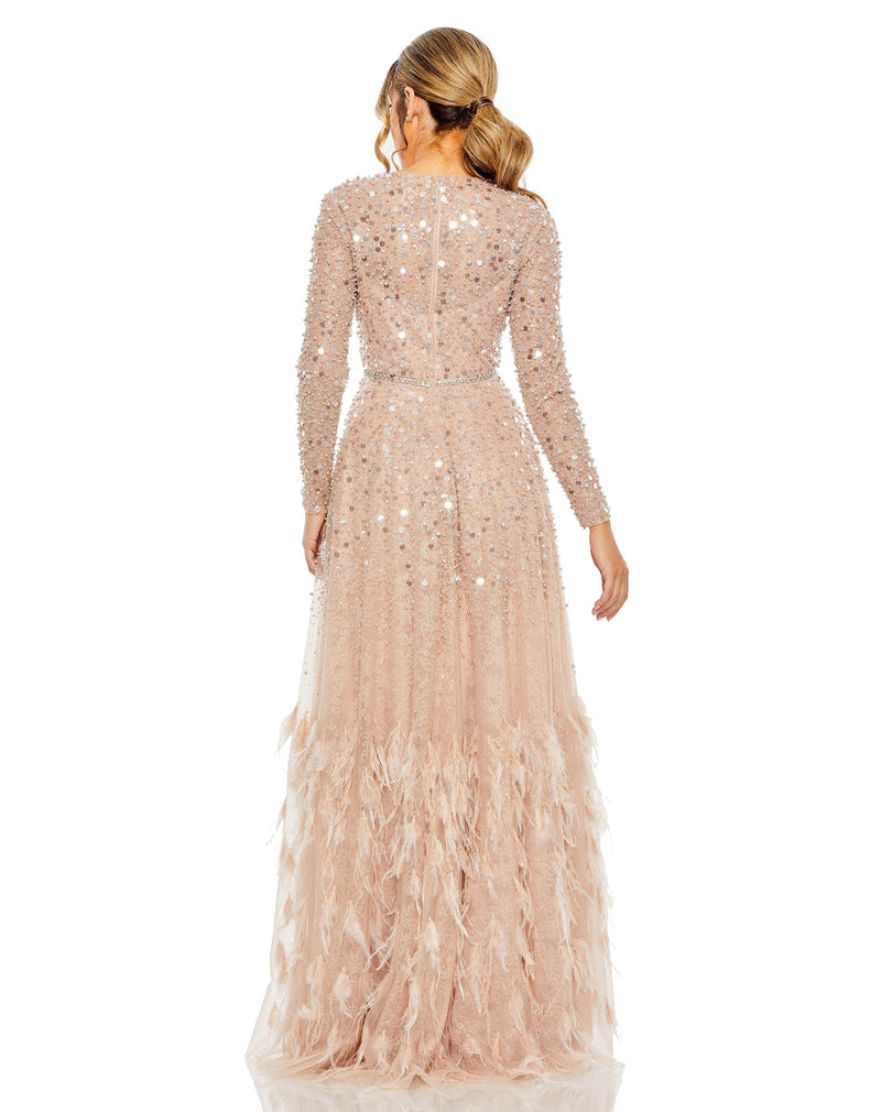 Mac Duggal 11782-DustyRose-BK