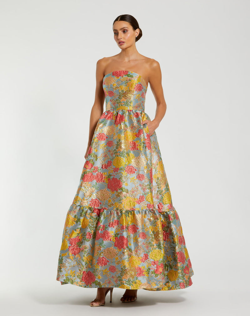 Mac Duggal 11825-TurquoiseMulti-AB