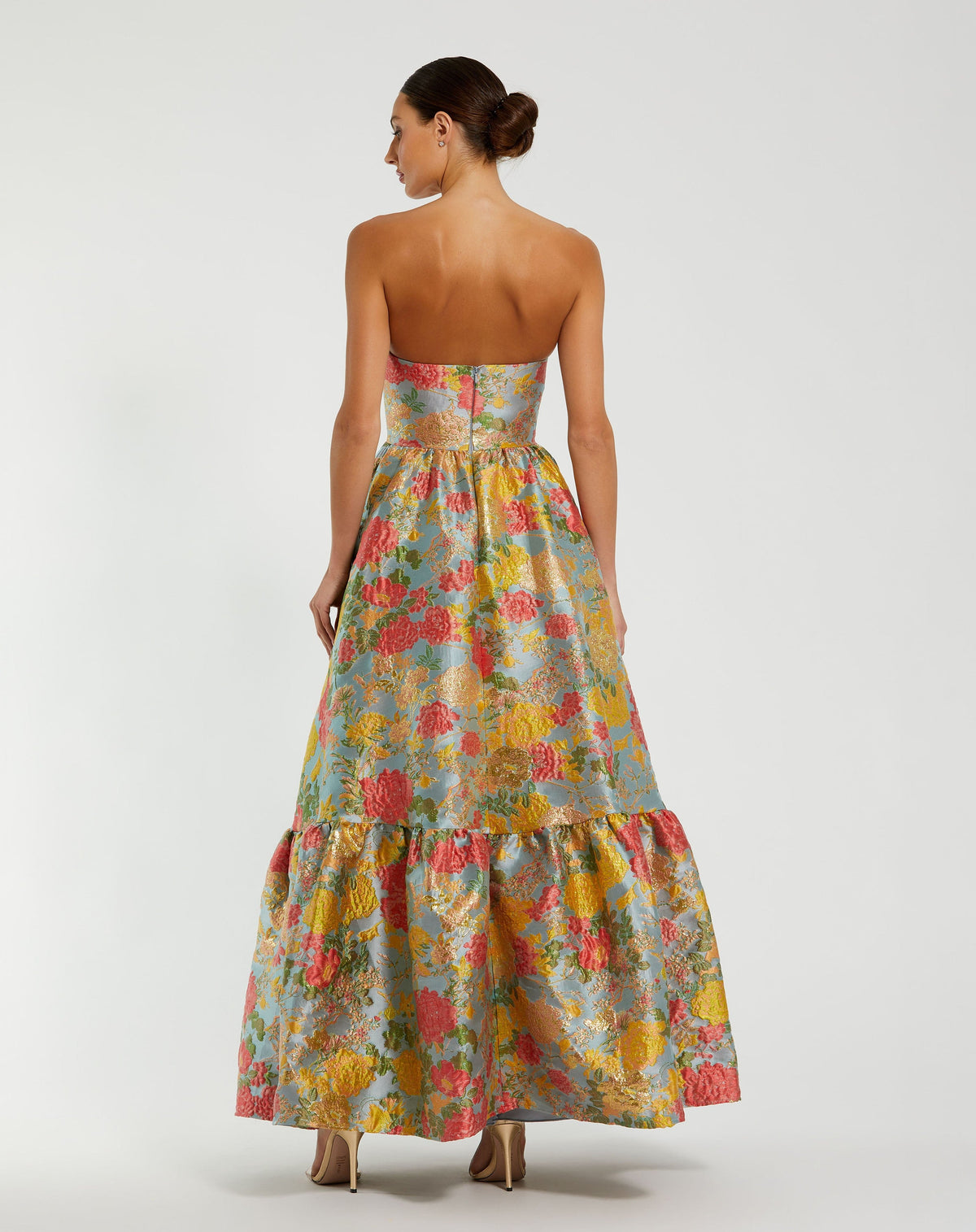 Mac Duggal 11825-TurquoiseMulti-BK