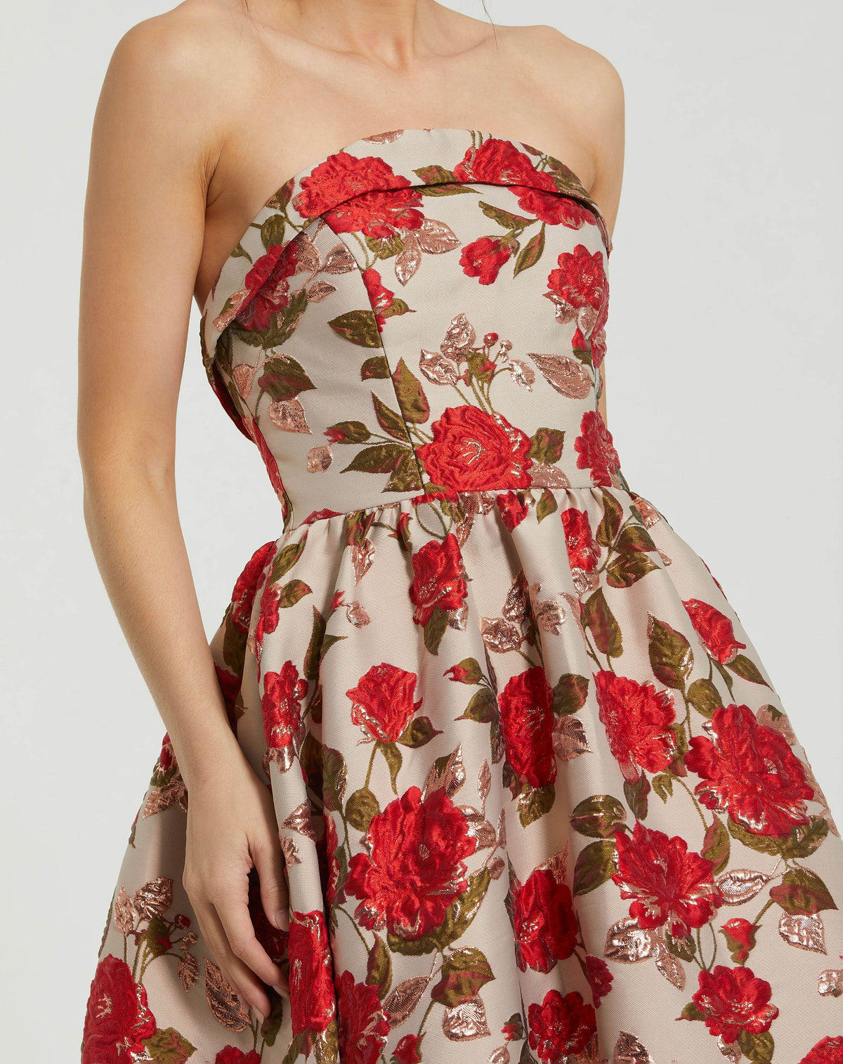 Mac Duggal 11827-WhiteMulti-CL