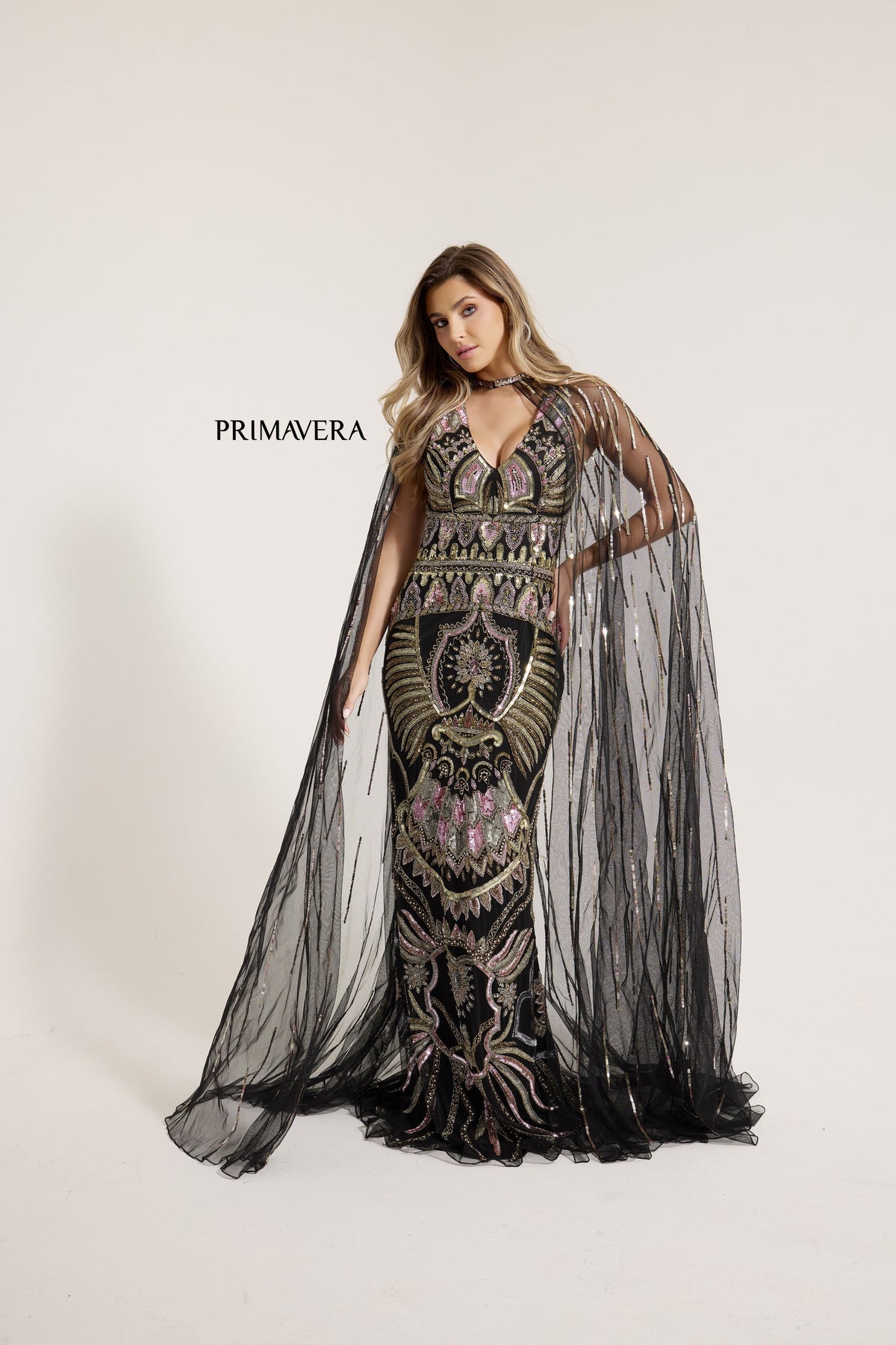 Primavera Couture 12177_BLACK_MULTI_STUDIO