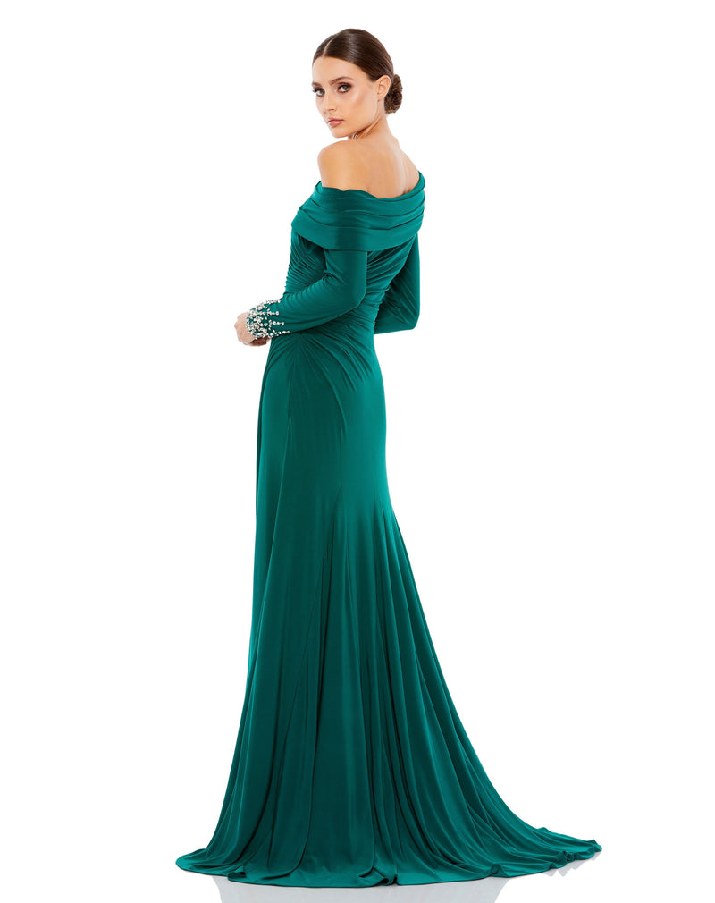 Mac Duggal 12231-Emerald-BK