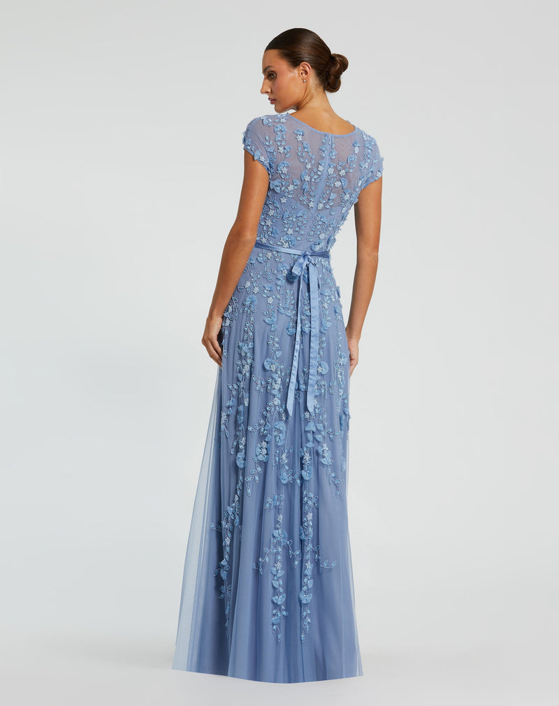 Mac Duggal 14521-SkyBlue-BK