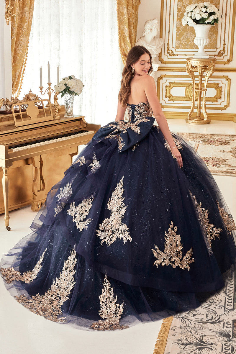 Ladivine by Cinderella Divine 15715_navygold_2
