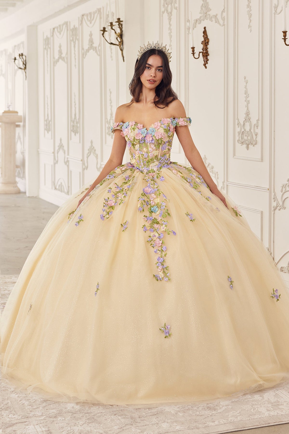 Ladivine by Cinderella Divine 15724_CHAMPAGNE_FRONT