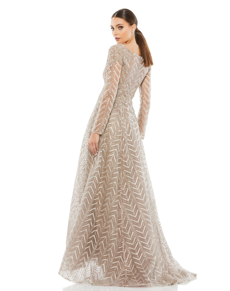 Mac Duggal 20189-Taupe-BK