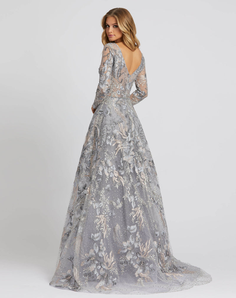 Mac Duggal 20214-GreyMulti-BK