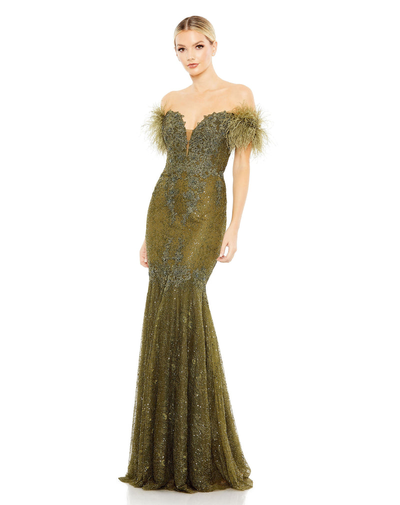 Mac Duggal 20246-Olive-AB