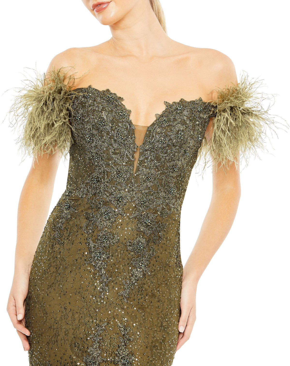 Mac Duggal 20246-Olive-CL