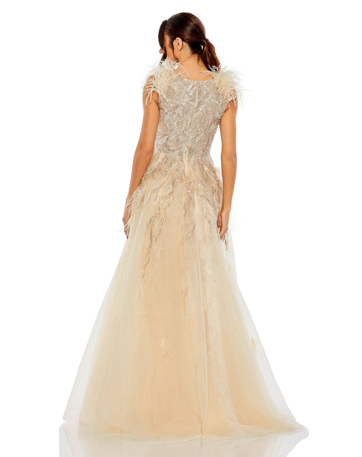 Mac Duggal 20259-Nude-BK