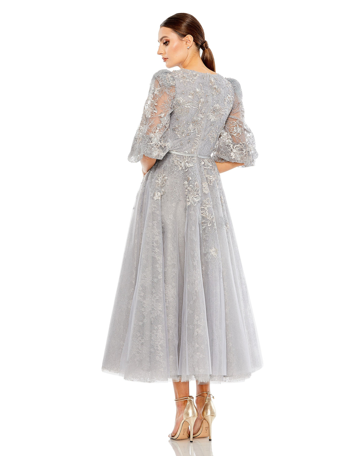 Mac Duggal 20418-Platinum-BK