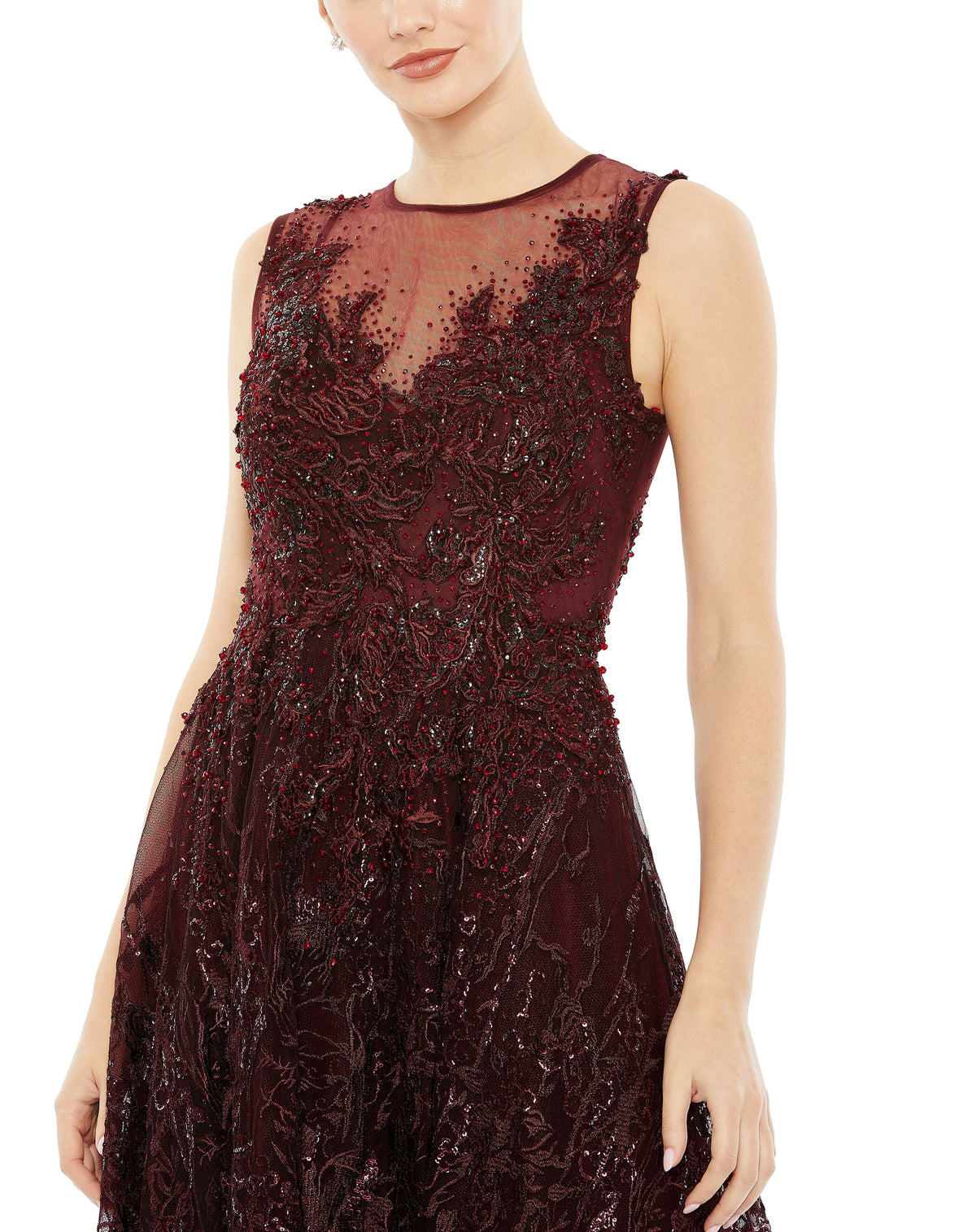 Mac Duggal 20421-Burgundy-CL
