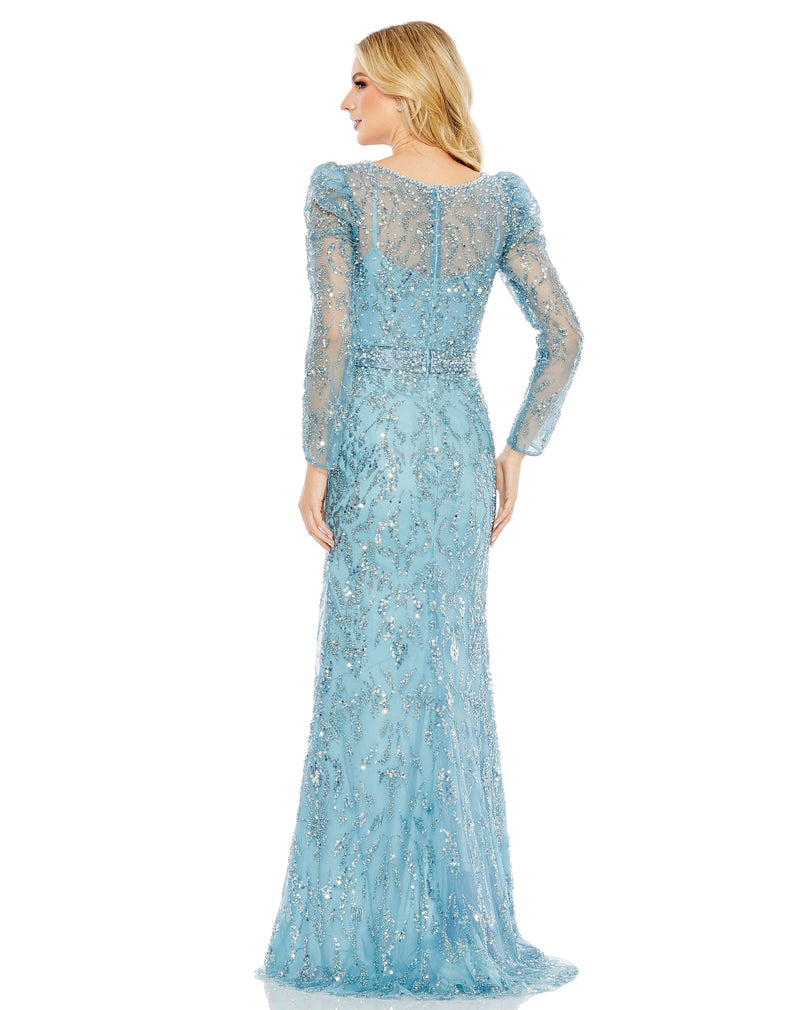 Mac Duggal 20442-Aqua-BK