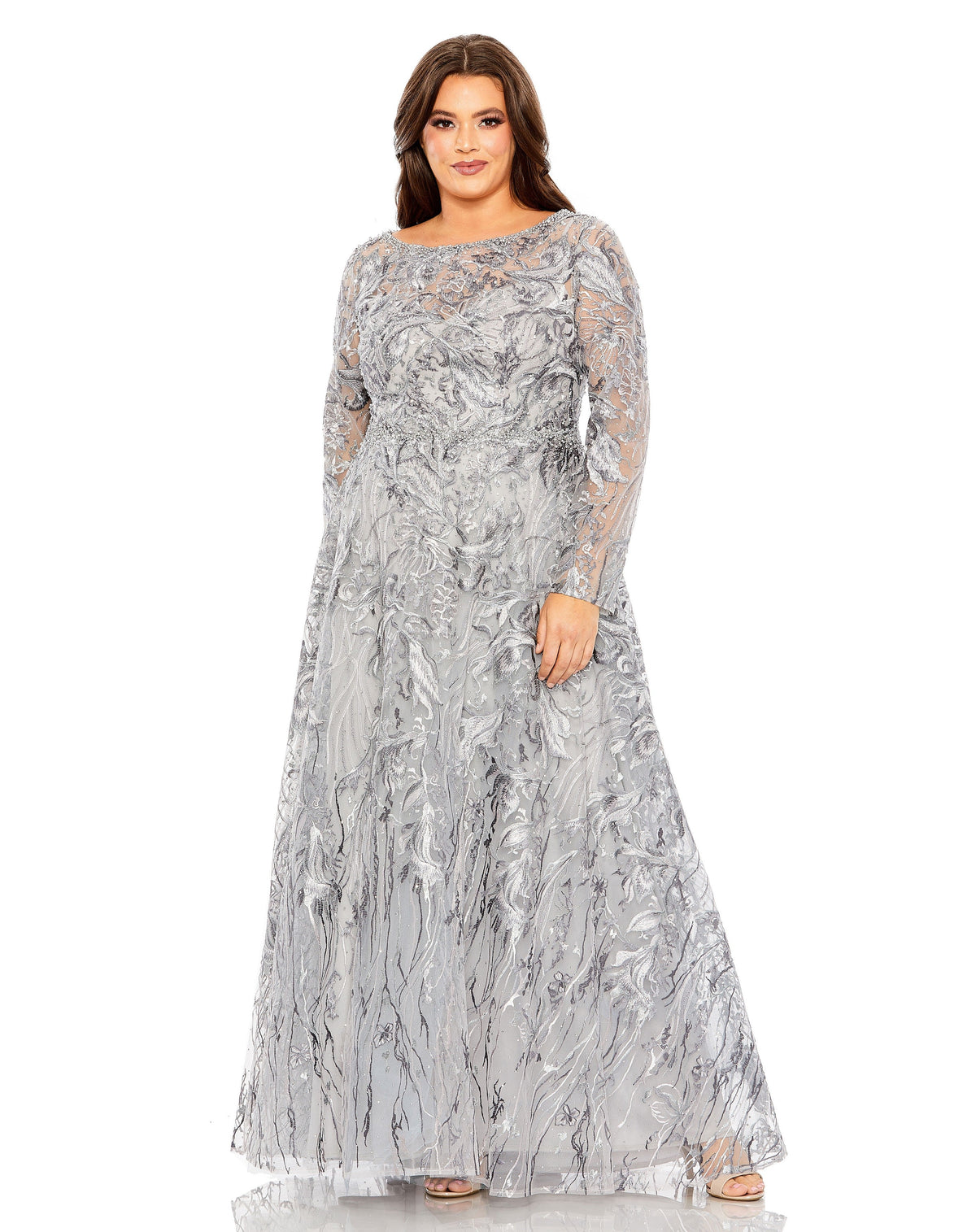 Mac Duggal 20468-Charcoal-AB