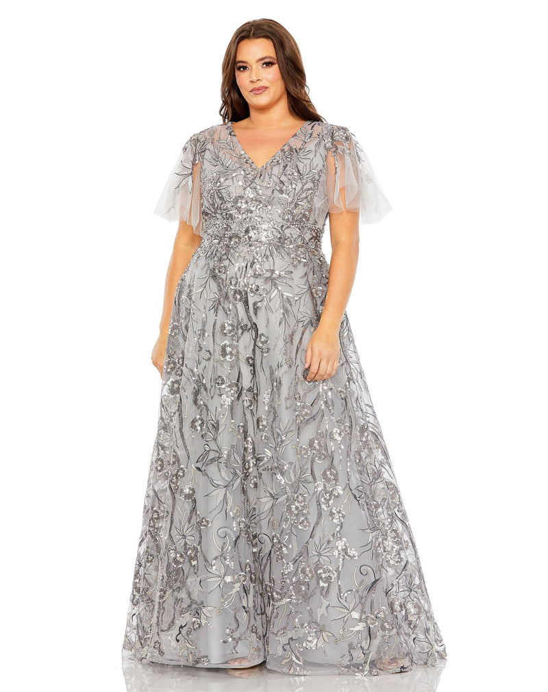 Mac Duggal 20469-Platinum-AB
