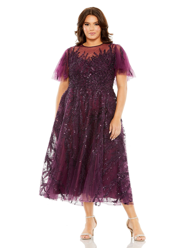 Mac Duggal 20477-Plum-AB