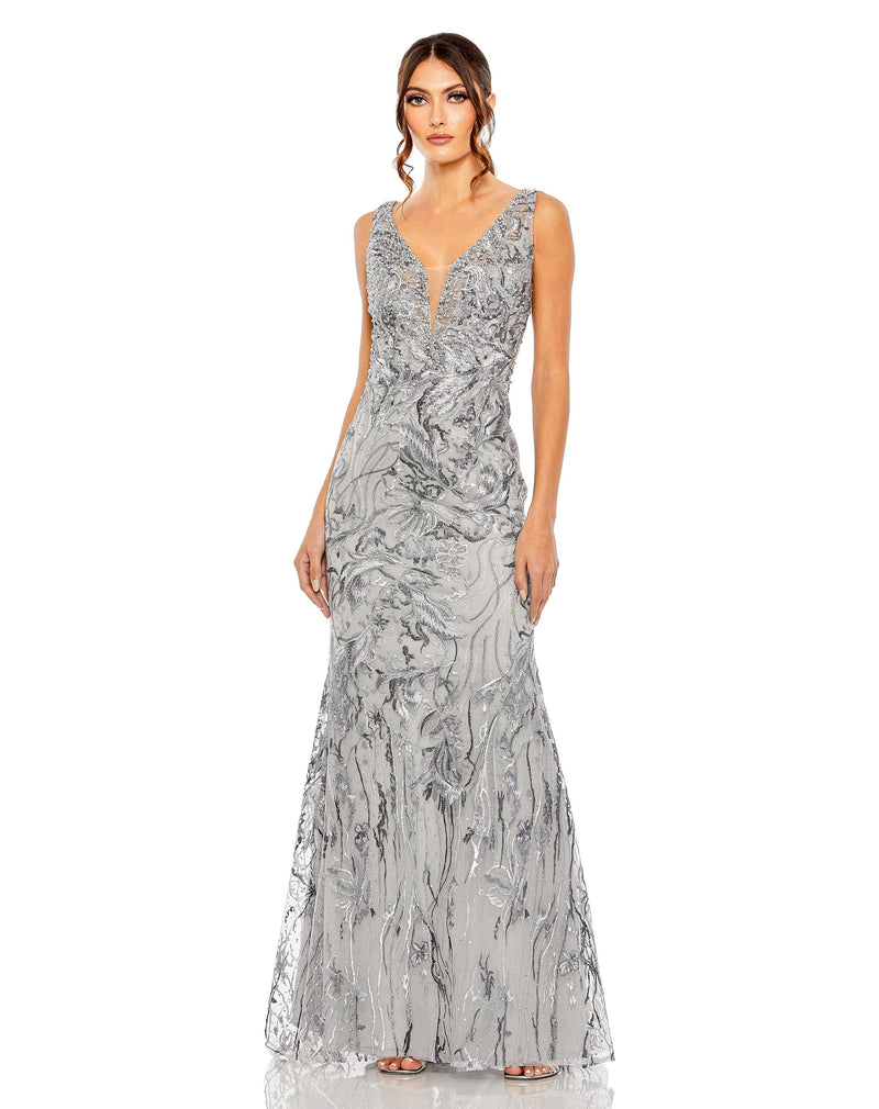 Mac Duggal 20484-Charcoal-AB