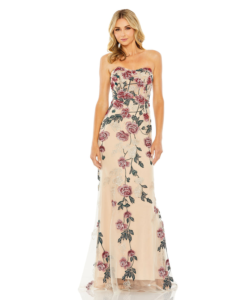 Mac Duggal 20581-NudeMulti-AB