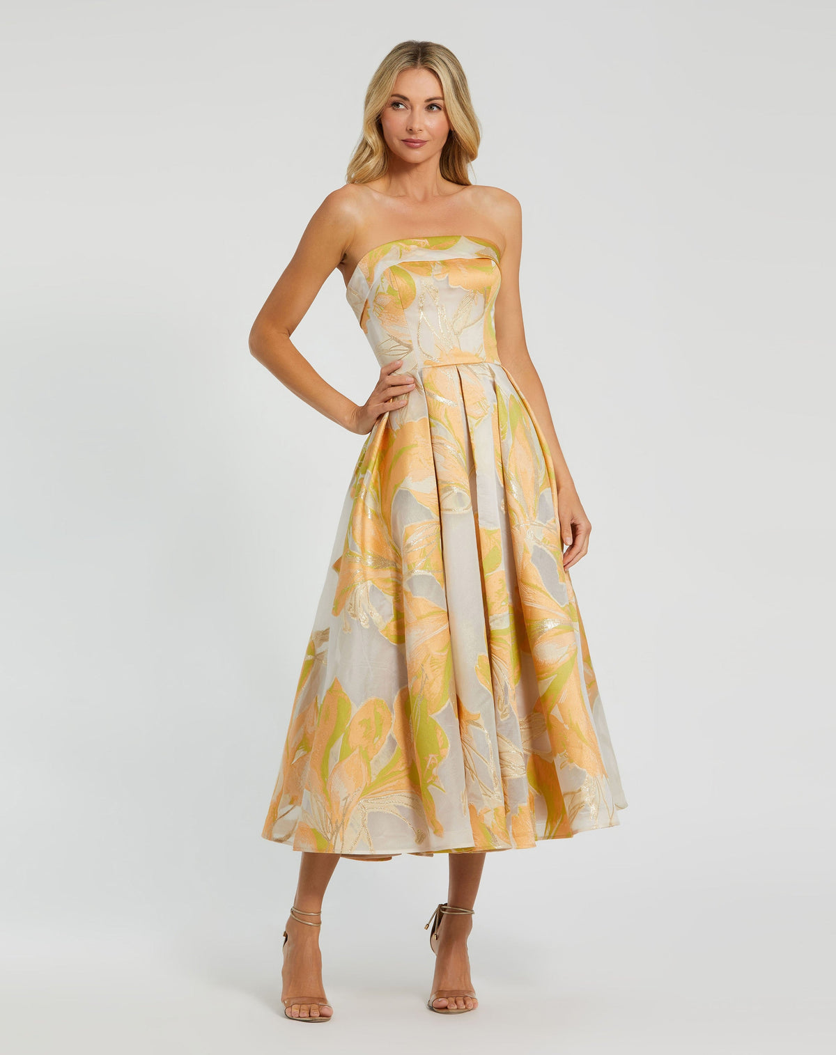 Mac Duggal 20724-PeachMulti-AB