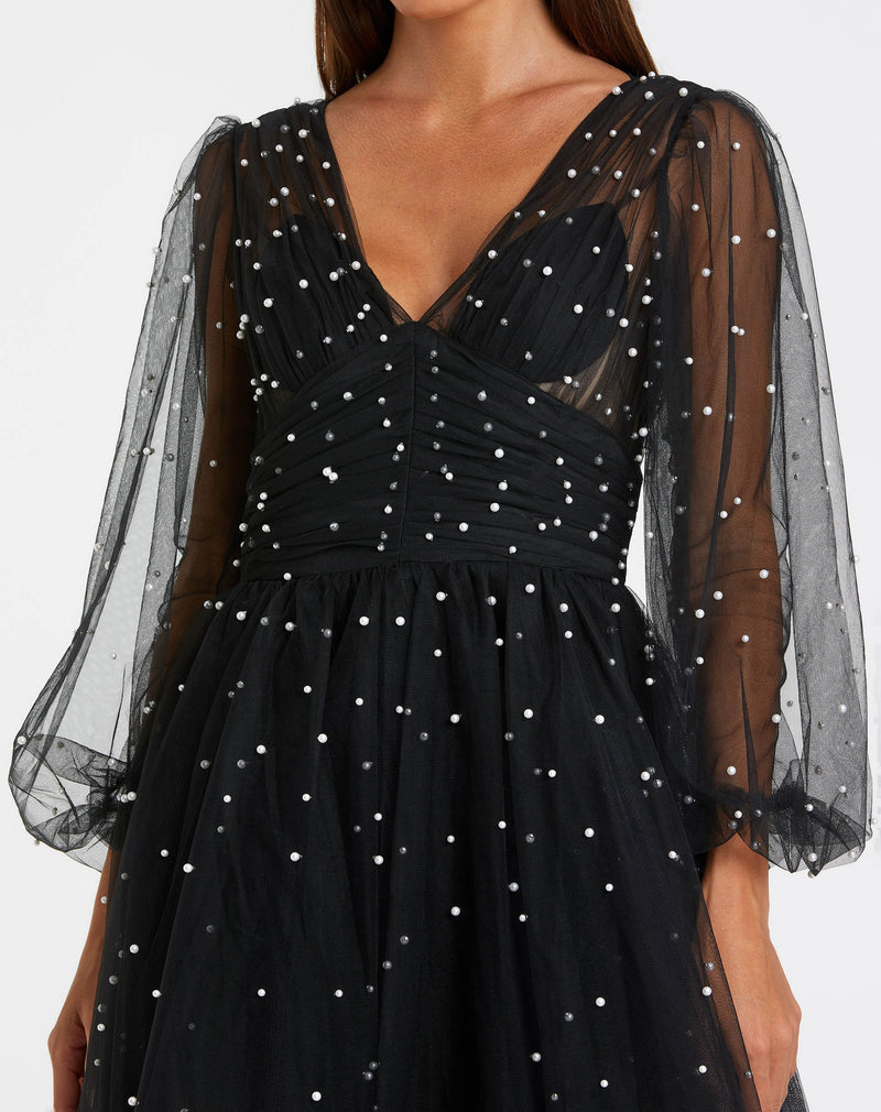 Mac Duggal 20746-BlackIvory-CL
