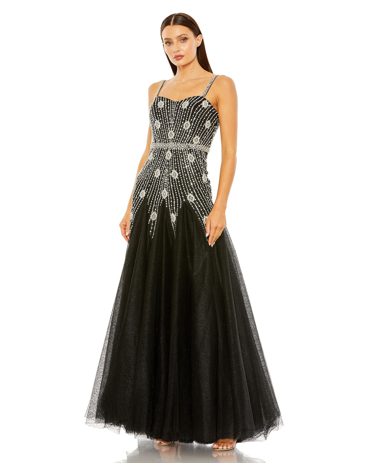 Mac Duggal 2236-BlackSilver-AB