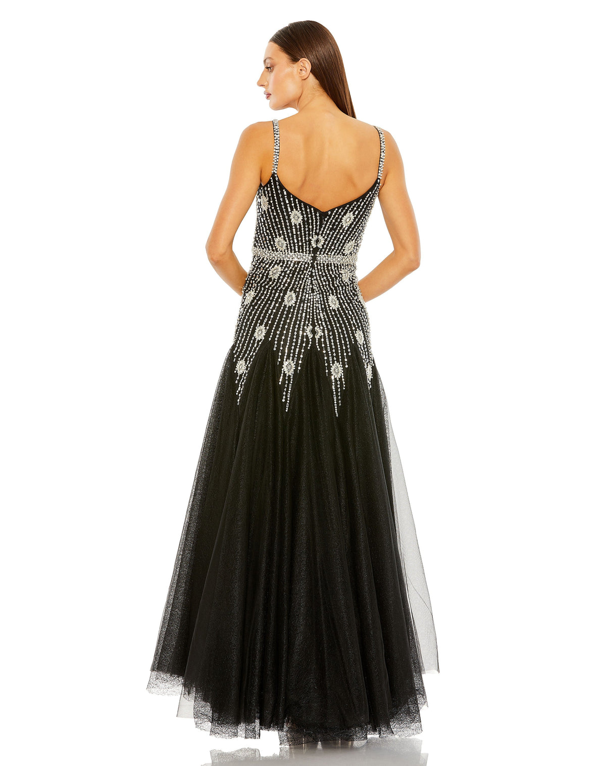 Mac Duggal 2236-BlackSilver-BK