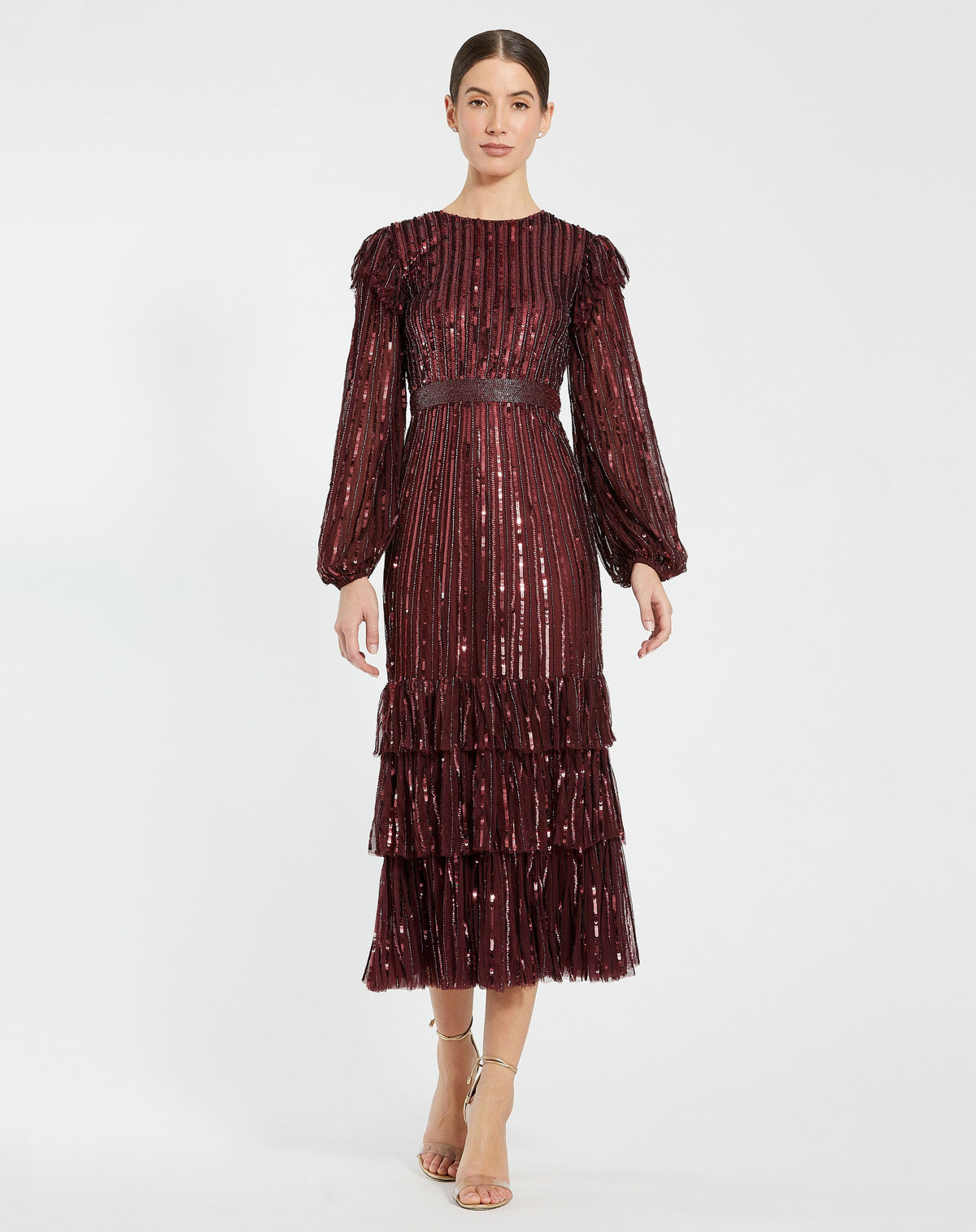 Mac Duggal 23003-Burgundy-AB