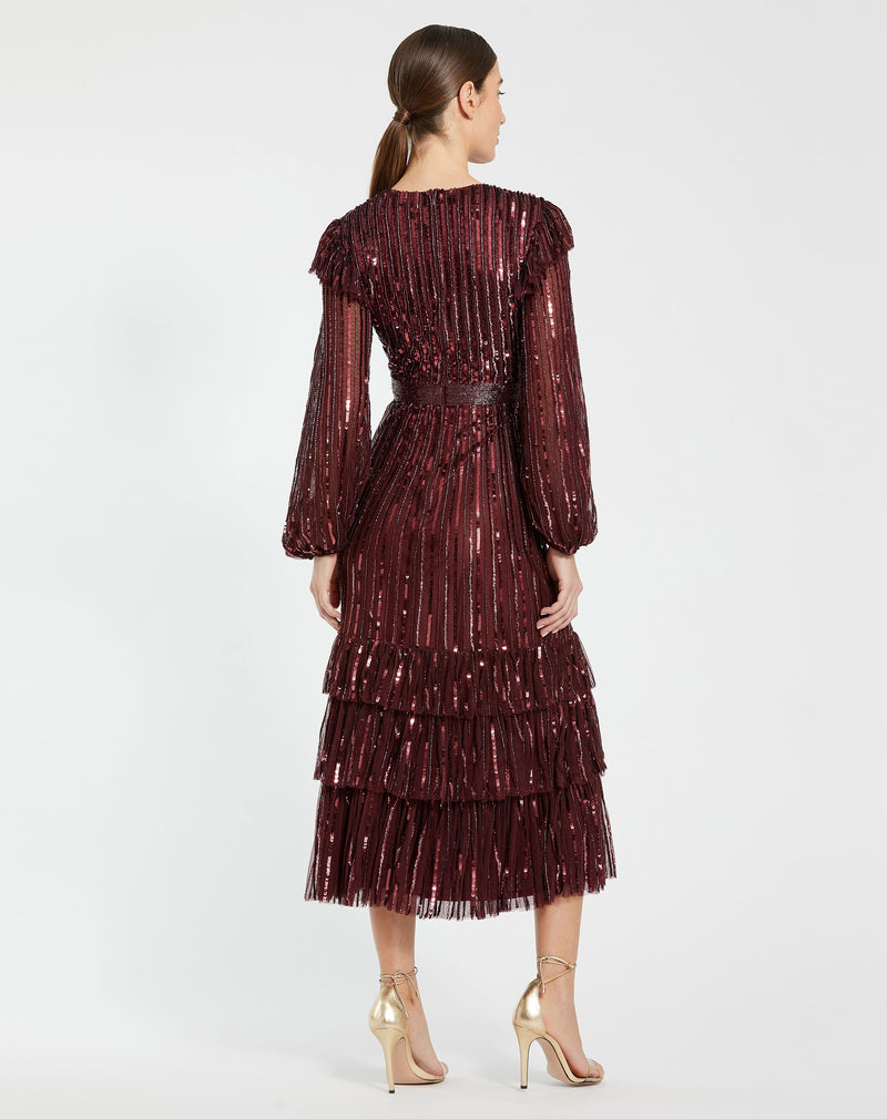 Mac Duggal 23003-Burgundy-BK