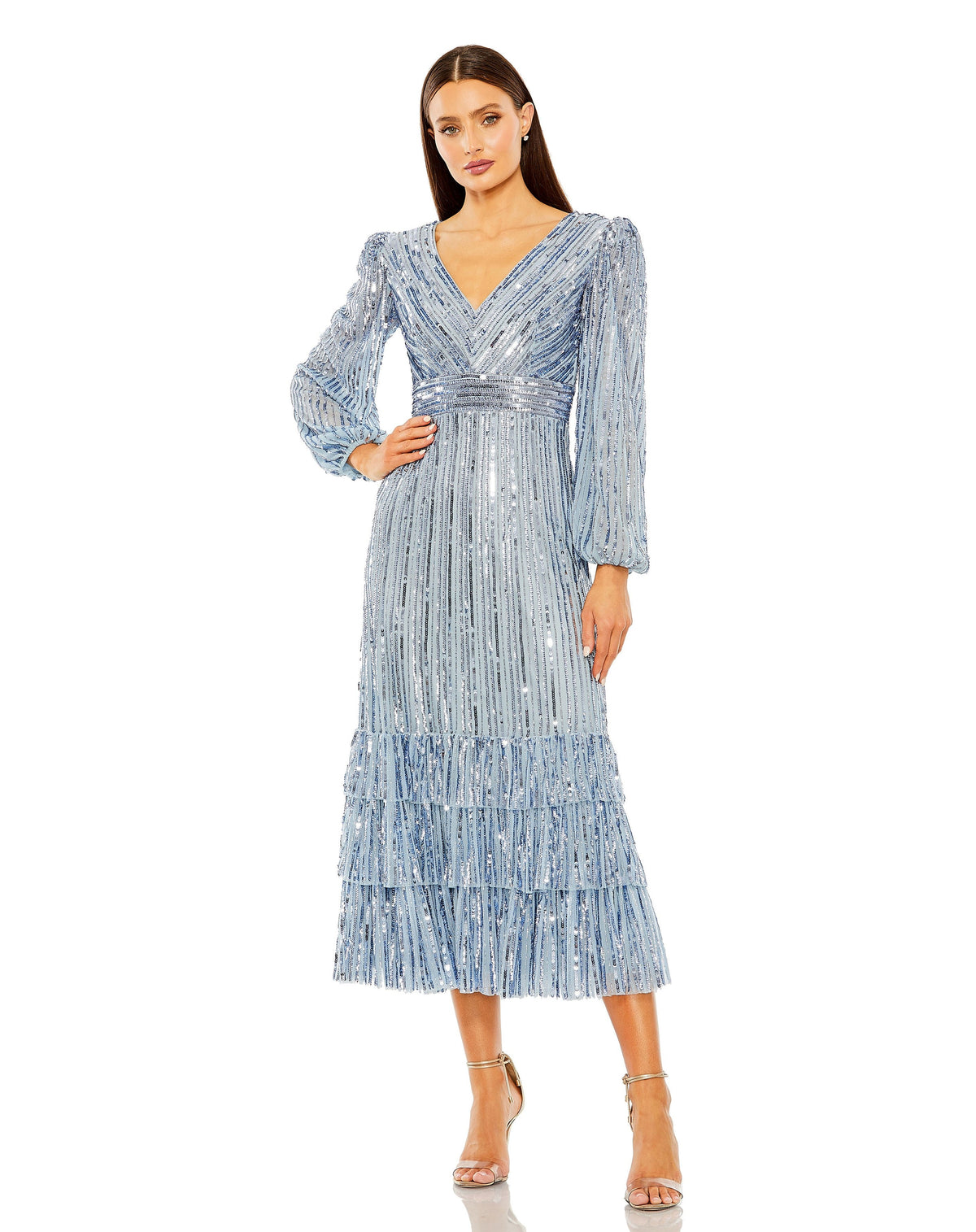 Mac Duggal 23006-SlateBlue-AB